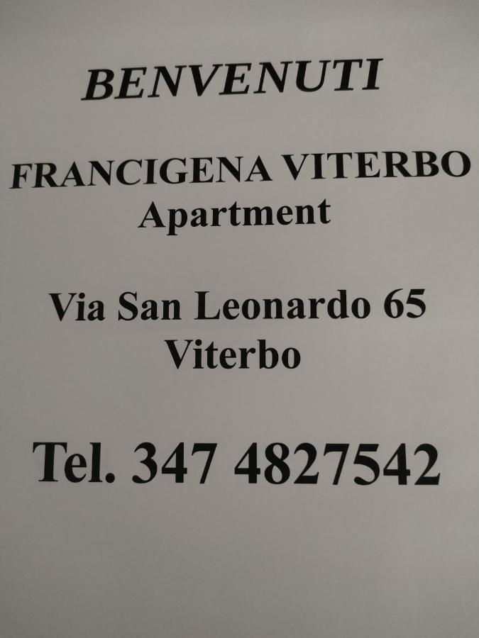 Francigena Viterbo Apartment Con Parcheggio Gratuito A Soli 2 Minuti Eksteriør billede